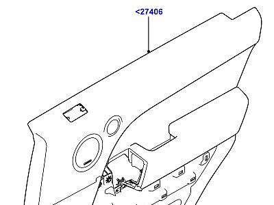 503ADZ ПАНЕЛИ ОТДЕЛКИ ЗАДНИХ ДВЕРЕЙ  Range Rover Sport (L494)