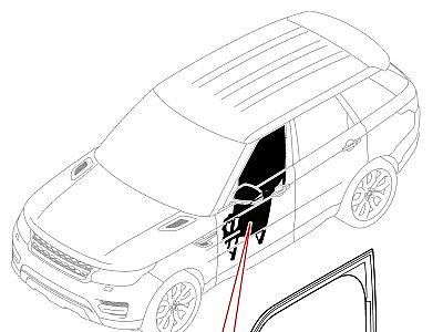 508AHW СТЕКЛО ПЕР.ДВЕРИ И СТЕКЛОПОДЪЕМ.  Range Rover Sport (L494)
