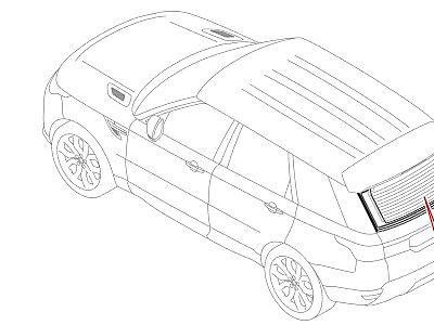 508AIG СТЕКЛО ЗАДНЕГО ОКНА  Range Rover Sport (L494)