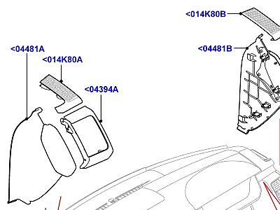 509AIM ПАНЕЛЬ ПРИБОРОВ ЦЕНТРАЛЬНЫЙ ВНЕШНИЙ(ЕЕ)  Range Rover Sport (L494)