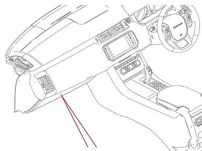 509AJC ОТДЕЛЕНИЕ ДЛЯ ПЕРЧАТОК  Range Rover Sport (L494)