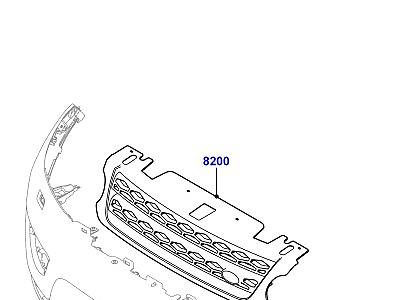 514AKN РЕШЕТКА РАДИАТОРА И ПЕРЕДНИЙ БАМПЕР  Range Rover Sport (L494)