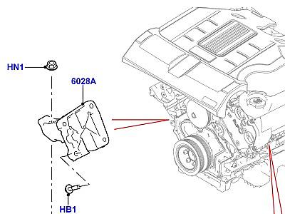 517ALM ОПОРА ДВИГАТЕЛЯ  Range Rover Sport (L494)