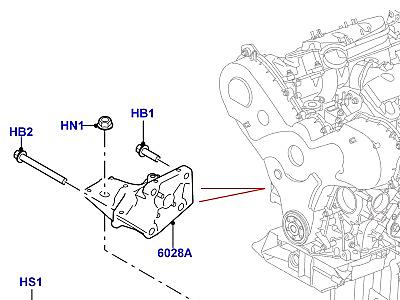517ALO ОПОРА ДВИГАТЕЛЯ  Range Rover Sport (L494)