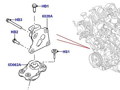517ALP ОПОРА ДВИГАТЕЛЯ  Range Rover Sport (L494)