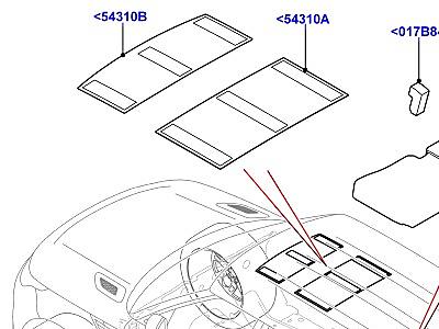 519AME ЗАДНИЕ ИЗОЛЯТОРЫ САЛОН АВТОМОБИЛЯ  Range Rover Sport (L494)
